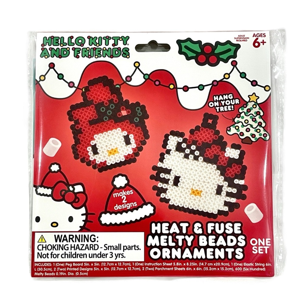 SANRIO Hello Kitty & Friends My Melody Heat & Fuse 3D Melty Beads Ornament Kit